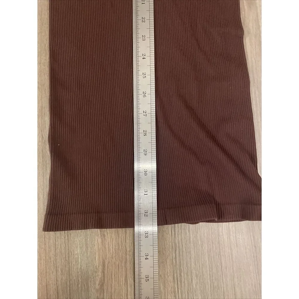 Free People Intimately Dress Size M/L Chocolate/Brown Fitted‎ Stretch NWOT